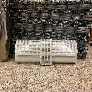 Bronze and Silvery Evening Purse